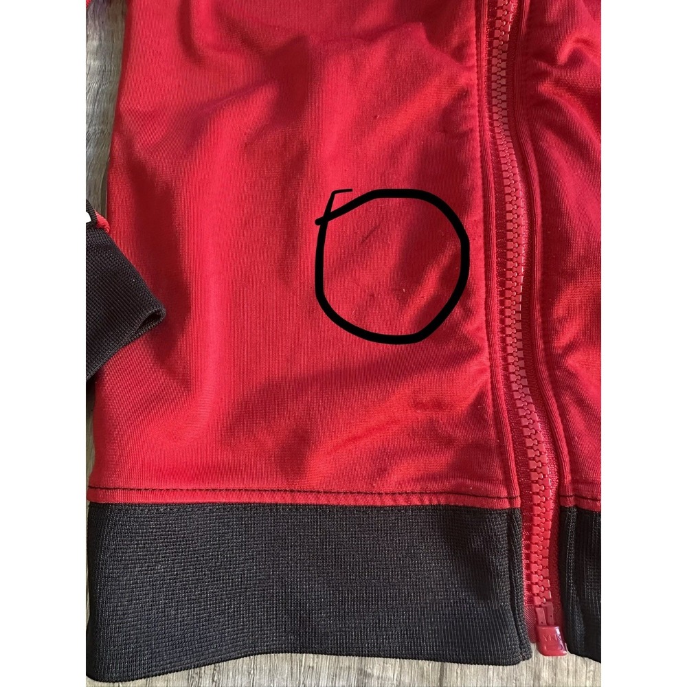 Air Jordan Boys 4T Red Full-Zip Track Jacket Athletic Warm-Up Jacket - Picture 4 of 11